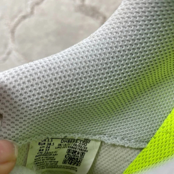 Nike Air Force 1 Crater Next Nature GS Sneaker Shoe White Sangria Burgundy 7.5 - Picture 10 of 10